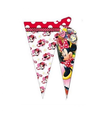 Saco Prenda Cone Minnie Vermelha Unitário